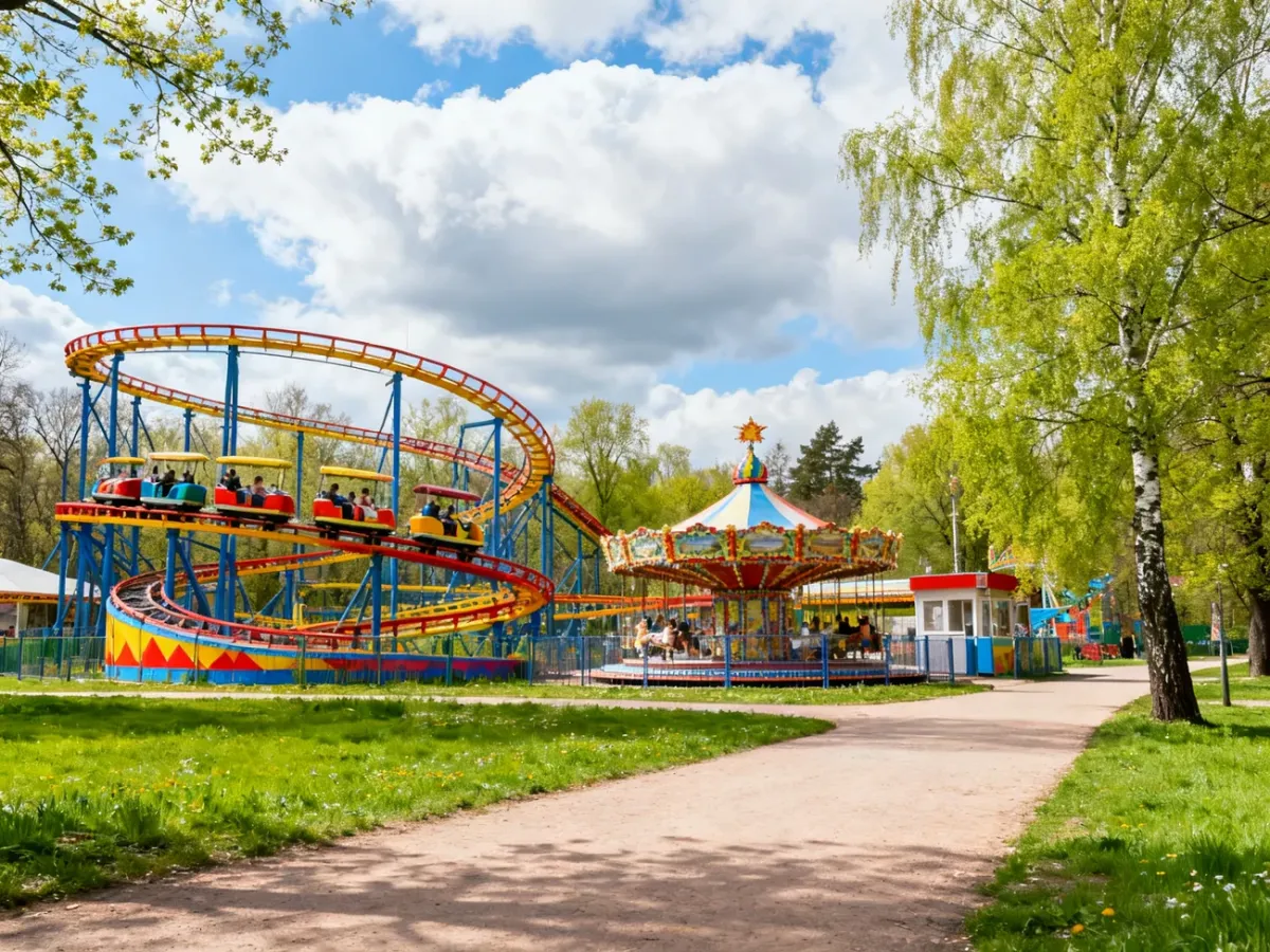 Park rozrywki przygotowany do rozpoczęcia wiosennego sezonu